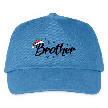 Santa Hat Brother Brother - Kids’ Baseball Cap - peacock-blue - Front