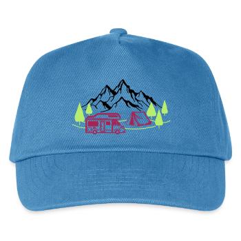 Holidays in the mountains - Kids’ Baseball Cap - peacock-blue - Front