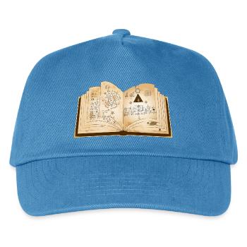 antikes magisches Buch mit uralten Zaubersprüchen - Kinder Basecap - Pfauenblau - Vorne