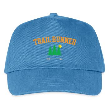 Trailrunner - Kinder Basecap - Pfauenblau - Vorne