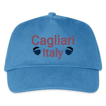 Cagliari, Italie, amour - Casquette de baseball Enfant - bleu paon - Devant