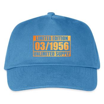 70. Geburtstag Limited Edition - ꝏ Supply 03/1956 - Kinder Basecap - Pfauenblau - Vorne