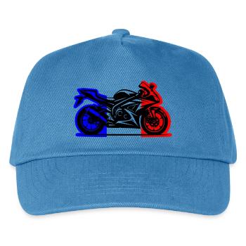 Motorcycle France 2026 - Kids’ Baseball Cap - peacock-blue - Front