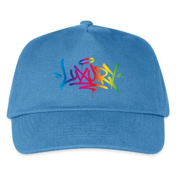 Luxury Rainbow Graffiti Street Art - Kids’ Baseball Cap - peacock-blue - Front