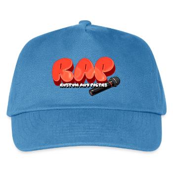 RAP – Rhythm And Poetry - Kinder Basecap - Pfauenblau - Vorne