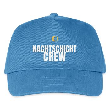 Nachtschicht Crew Schichtarbeit Pflege Nachtdienst - Kinder Basecap - Pfauenblau - Vorne