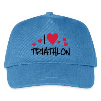 triathlon - Kids’ Baseball Cap - peacock-blue - Front