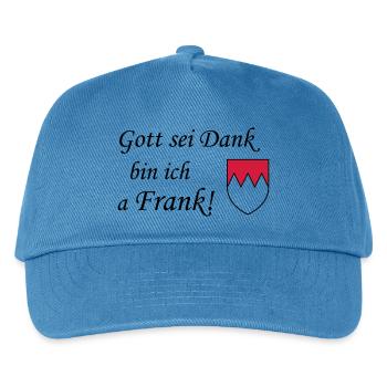 Gott sei dank Frank - Kinder Basecap - Pfauenblau - Vorne