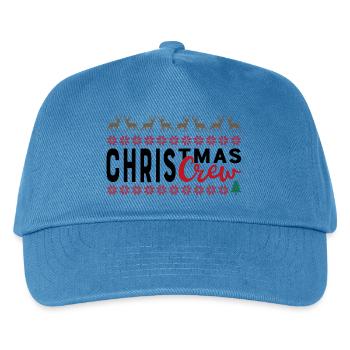 Weihnachten - Kinder Basecap - Pfauenblau - Vorne