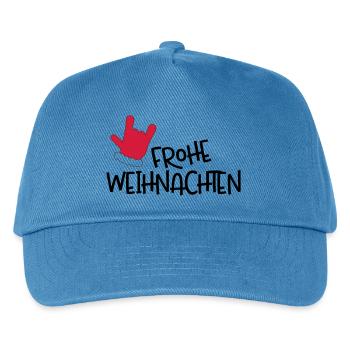 Merry Christmas - Kids’ Baseball Cap - peacock-blue - Front