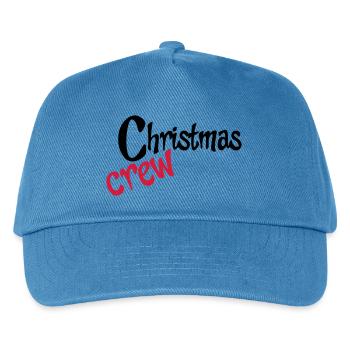 Teamwork zu Weihnachten - Kinder Basecap - Pfauenblau - Vorne