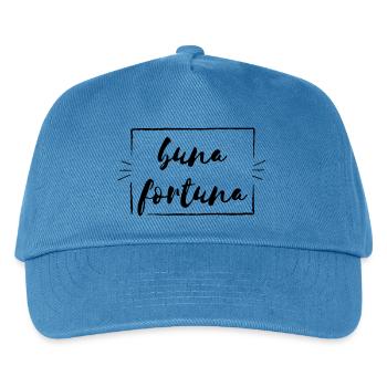 buna fortuna (Vectorgraphic) - Kids’ Baseball Cap - peacock-blue - Front