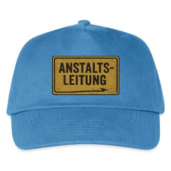 Prison management – Funny saying for chaos managers - Kids’ Baseball Cap - peacock-blue - Front