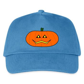 HALLOWEEN. PUMPKIN. HALLOWEEN PUMPKIN - Kids’ Baseball Cap - peacock-blue - Front