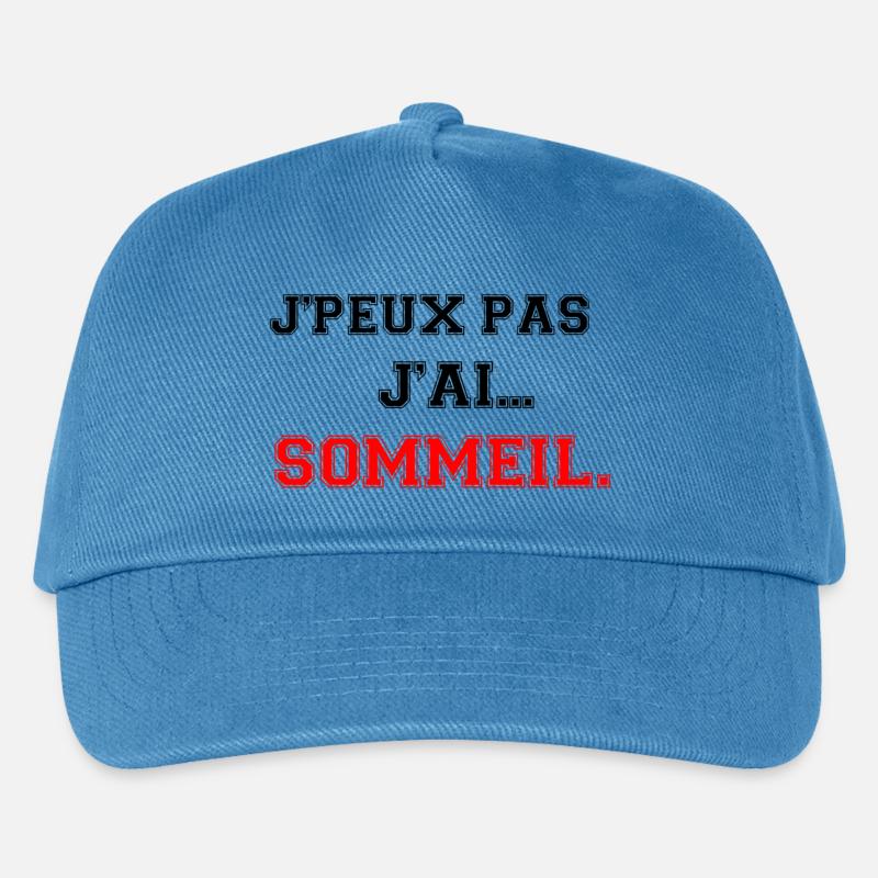 Ich kann nicht, ich bin müde. - Kinder Basecap - Pfauenblau