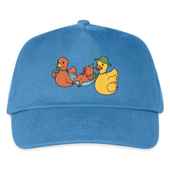 Enten tragen Capy - Kinder Basecap - Pfauenblau - Vorne