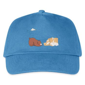 Bär & Papier - Kinder Basecap - Pfauenblau - Vorne