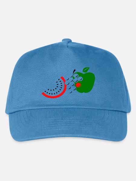 Obst - Kinder Basecap - Pfauenblau