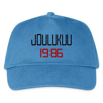 Finnland, Geburtstag im Dezember 1986 - Kinder Basecap - Pfauenblau - Vorne