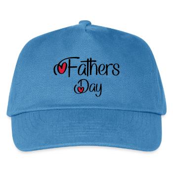 Father's Day - Kids’ Baseball Cap - peacock-blue - Front