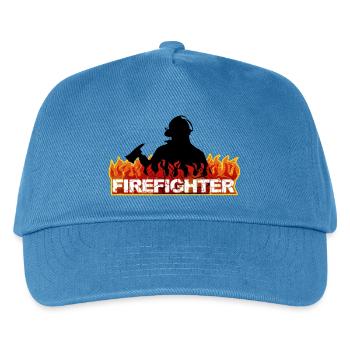 Fireman - Kids’ Baseball Cap - peacock-blue - Front
