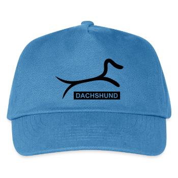 Sportlicher Dackel - Kinder Basecap - Pfauenblau - Vorne