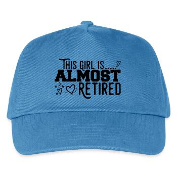 This Girl Almost Retired - Kids’ Baseball Cap - peacock-blue - Front