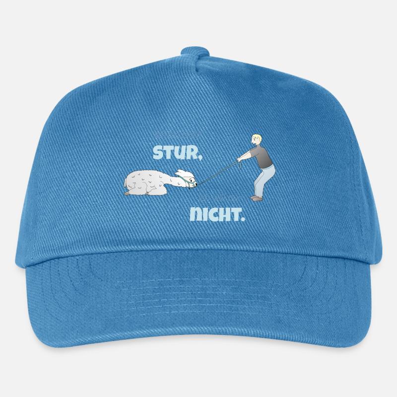 Lustiges Alpaka - Kinder Basecap - Pfauenblau