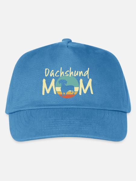 Dackel Mond Mutter Design - Kinder Basecap - Pfauenblau