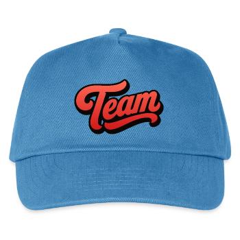 Team - Kinder Basecap - Pfauenblau - Vorne