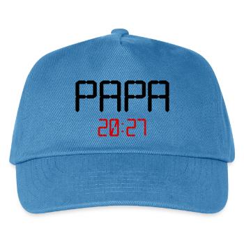 Baby Papa 2027 - Kinder Basecap - Pfauenblau - Vorne