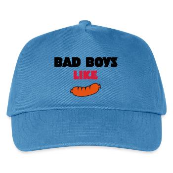 sausage - Kids’ Baseball Cap - peacock-blue - Front