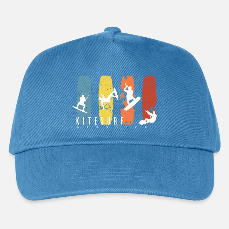KITESURF - Casquette de baseball Enfant - bleu paon