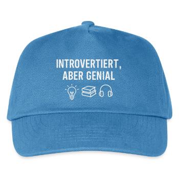 Introverted & Brilliant – Icon Edition - Kids’ Baseball Cap - peacock-blue - Front
