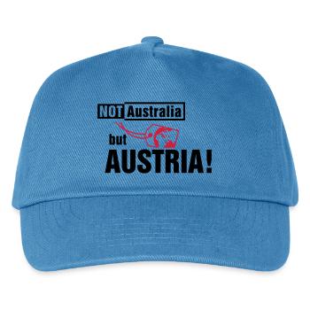 Not Australia but Austria - Kids’ Baseball Cap - peacock-blue - Front
