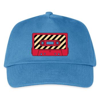 Cassette Retro Mixtape – Music Cult Motif - Kids’ Baseball Cap - peacock-blue - Front