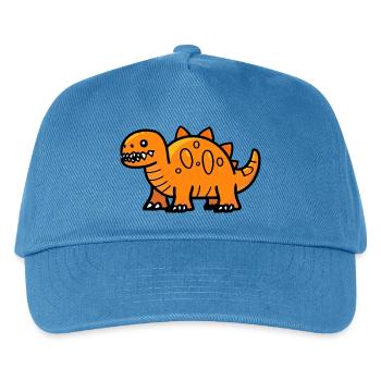 Dinosaur stegosaurus Halloween Funny - Kids’ Baseball Cap - peacock-blue - Front