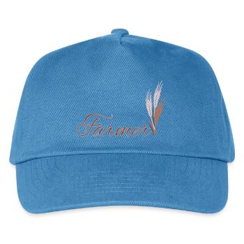 Farmer 2 - Farben veränderbar - Kinder Basecap - Pfauenblau - Vorne