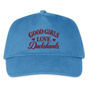 Good Girls Love Dachshunds - Kinder Basecap - Pfauenblau - Vorne