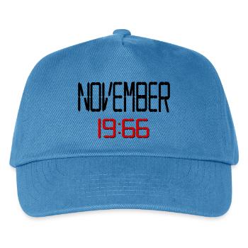 60. Geburtstag November 1966 - Kinder Basecap - Pfauenblau - Vorne