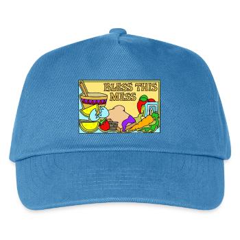 Food - mess kitchen :) - Kids’ Baseball Cap - peacock-blue - Front