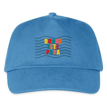 HAPPY FATHER'S DAY. DAD. FATHER'S DAY. FATHER - Kids’ Baseball Cap - peacock-blue - Front