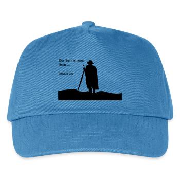 Der Herr ist mein Hirte - Kinder Basecap - Pfauenblau - Vorne