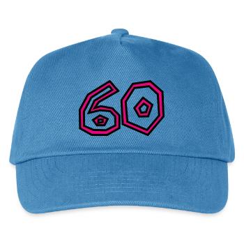 60. 60 ANS. 60e ANNIVERSAIRE. ANNIVERSAIRE 60 ANS. - Casquette de baseball Enfant - bleu paon - Devant