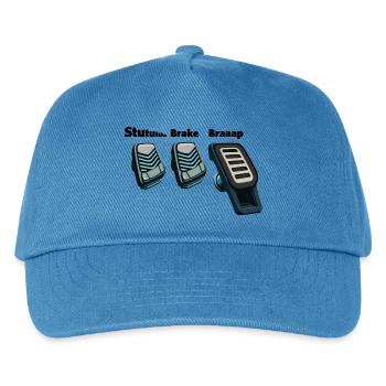 3 Pedals, 1 Love - Kinder Basecap - Pfauenblau - Vorne
