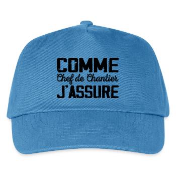 As Site Manager Humor Gift - Kids’ Baseball Cap - peacock-blue - Front