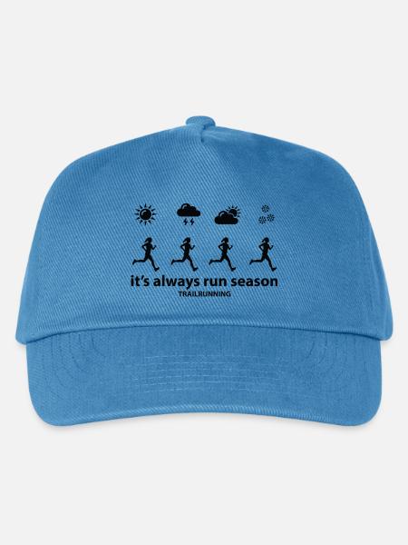 Trail Running Sport - Kinder Basecap - Pfauenblau