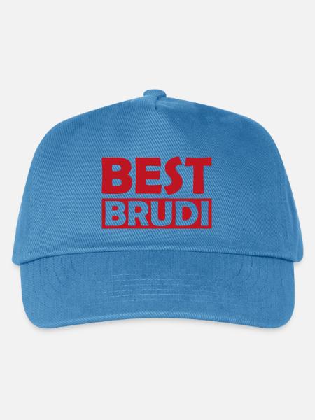 Best Brudi Shirt Motiv - Kinder Basecap - Pfauenblau