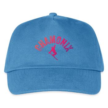 Chamonix Arch Skier Pente - Casquette de baseball Enfant - bleu paon - Devant
