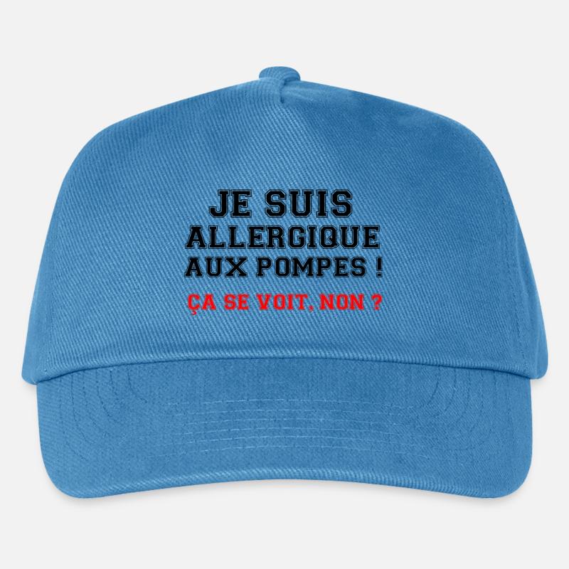 Ich bin allergisch gegen Pumpen! - Kinder Basecap - Pfauenblau